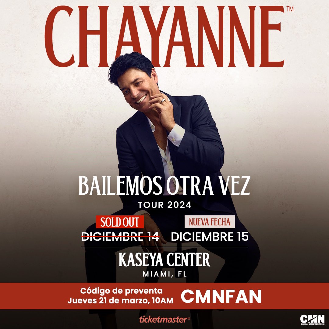 Mi gente bonita, qué emoción anunciarles que ya está disponible la Preventa de la segunda fecha en Miami de #BailemosOtraVezTour 🇺🇸 pronto nos vemos ❤️‍🔥 😊