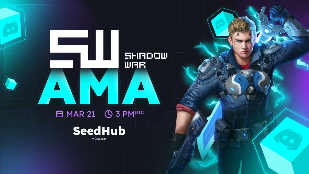 We will be joined shortly with @PlayShadowWar in our Discord AMA. Join us and listen in on all the information given regarding their next-generation hybrid action title 🎮 We will be giving away 2 guaranteed whitelists to 2 lucky audience members. Listen & learn — shadow war.