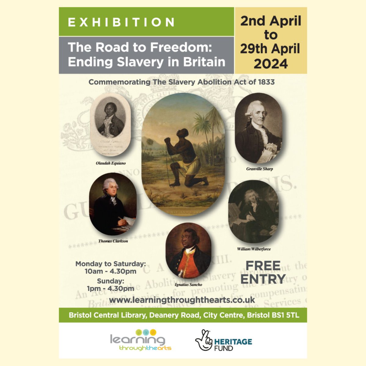 Learning Through The Arts (@learnltta) on Twitter photo Join us on the journey to explore the important topic of slavery through our 'Road to Freedom: Ending Slavery In Britain' exhibition in Bristol Central Library <a href="/BristolLibrary/">Bristol Libraries</a>
#bristol #exhibition #free #library #rememberance #slavery #slavetrade #culture #britain #educate Join us on the journey to explore the important topic of slavery through our 'Road to Freedom: Ending Slavery In Britain' exhibition in Bristol Central Library <a href="/BristolLibrary/">Bristol Libraries</a>
#bristol #exhibition #free #library #rememberance #slavery #slavetrade #culture #britain #educate