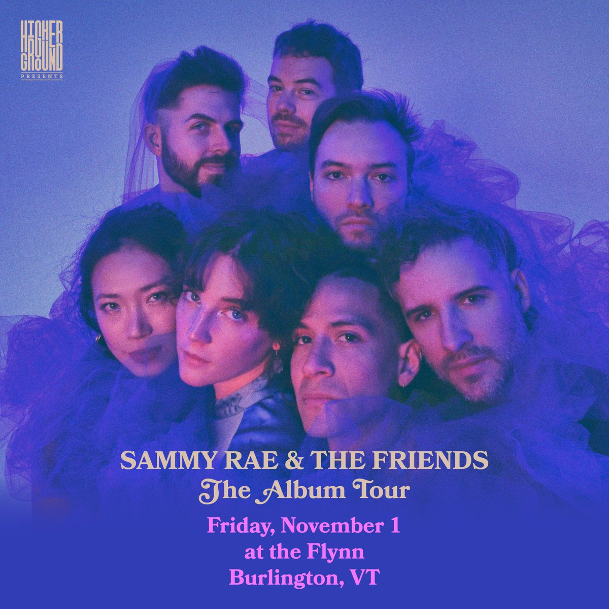 🌟PRESALE🌟 Sammy Rae & The Friends is back in VT on Friday, November 1st at the Flynn. 🎫 Be the first to access tickets with the code FRIENDSHG: bit.ly/FRIENDSHG