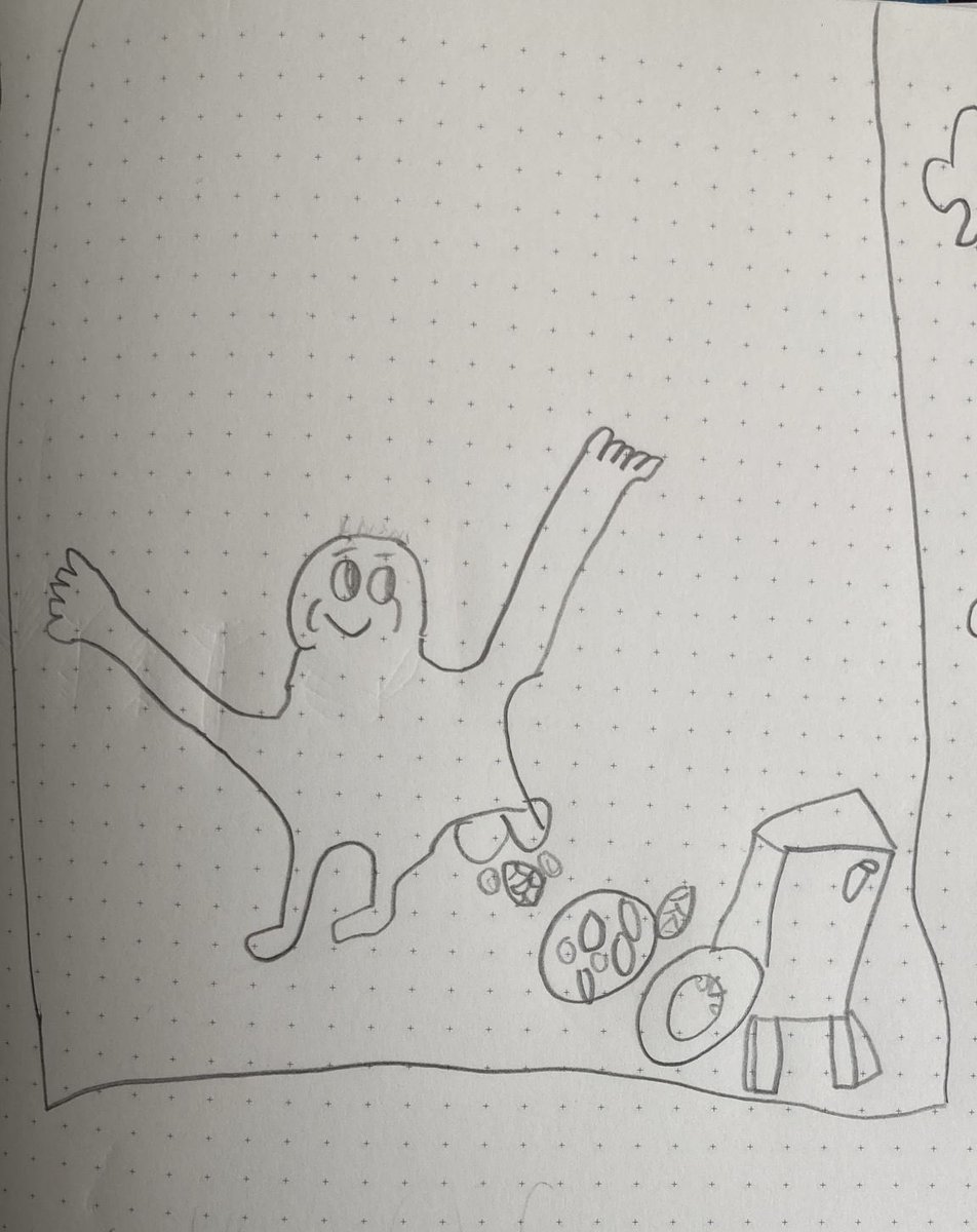 Another excellent art piece from my nephew this time #art