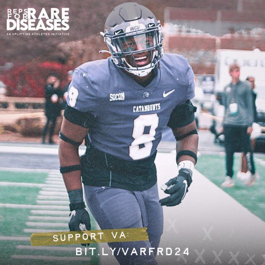 There are approximately 27 million Americans living with a #RareDisease who do not have access to an @US_FDA approved treatment. Help me & @UpliftingAth tackle #RareDiseases by supporting my #RepsForRareDiseases performance at @PackFootball Pro Day. bit.ly/VARFRD24