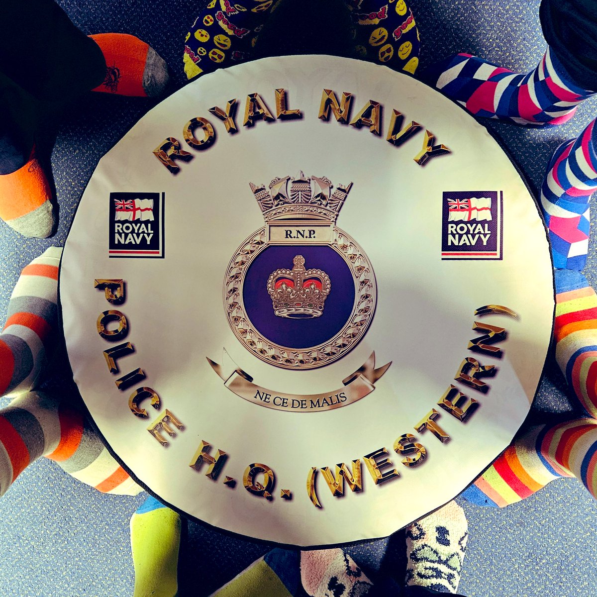 Celebrating ‘Rock Your Socks’ for World Down Syndrome Day 🧦🌎 The team at our Regional Command Unit (Western) in Plymouth switched Pussers issue socks for something a little brighter today 🌈 #rockyoursocks #worlddownsyndromeday