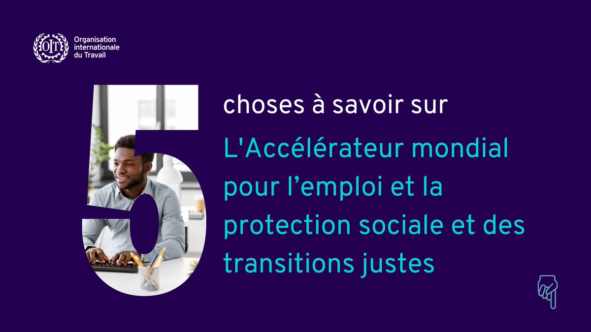 🟦 Construire un avenir du #travail ➕ inclusif 🔷 L' Accélérateur mondial pour l'#emploi et la protection sociale est une initiative de l'@ONU_fr pour créer des millions d'emplois décents + étendre la protection sociale à des milliards de personnes. 👉 unglobalaccelerator.org/fr