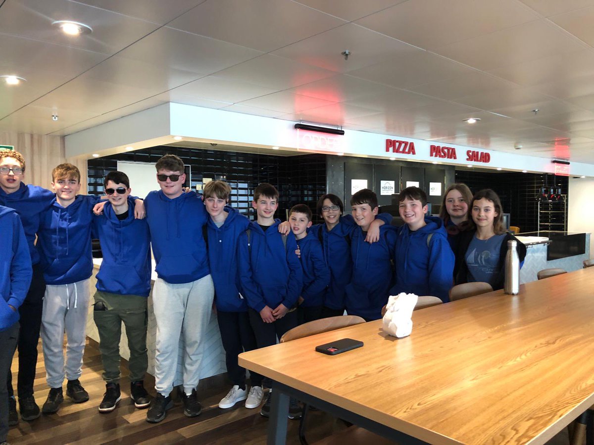Howard_news's tweet photo. After a brief delay this morning, our students are now on the ferry, embarking on their adventurous school trip to Germanyπ’. As they sail towards Dunkirk, the anticipation builds for the incredible experiences that await. #SchoolTrip #Opportunity #AdventureBegins #GermanyBound https://t.co/NbZMvLqMmm