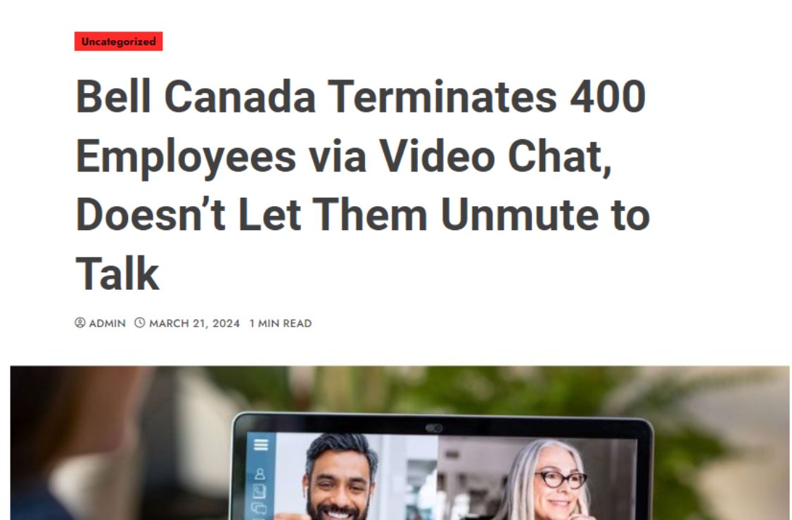 Turns out, Bell doesn't actually let their employees talk.

#BellLetsTalk