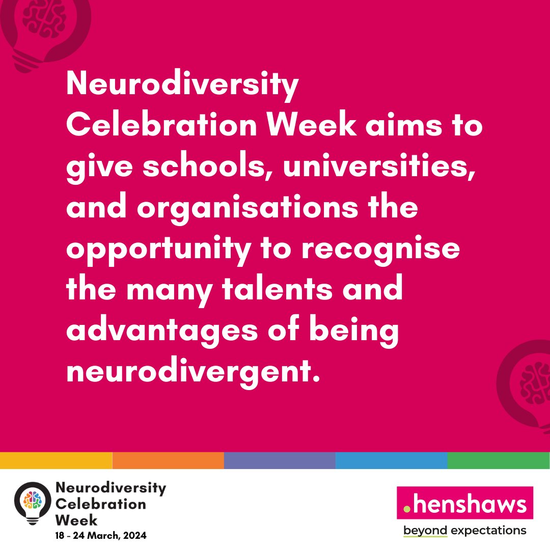 We’re supporting #NeurodiversityCelebrationWeek 2024! @NCWeek is a worldwide initiative that challenges stereotypes and misconceptions about neurological differences. Let’s change the narrative to understand, accept, and celebrate neurodiversity! #NeurodiversityWeek #ThisIsND