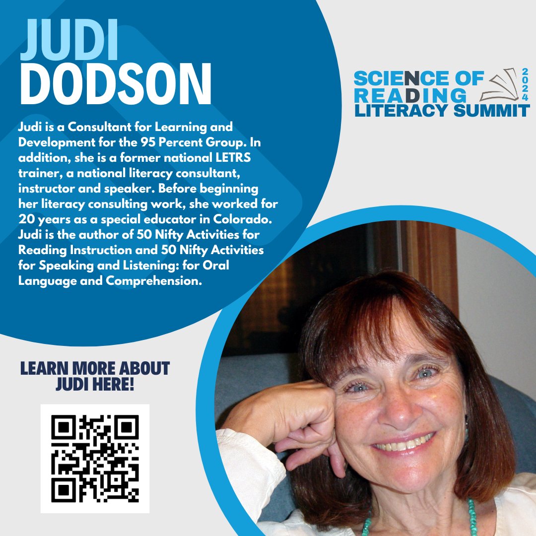 🌟 Another week, another exciting announcement! 🌟 We're honored to have Judi Dodson on board as one of our esteemed National Presenters for the 2024 North Dakota Literacy Summit! Reserve your spot today: tinyurl.com/24NDLiteracySu… #NDLiteracySummit #NDSoR #LiteracyForAll