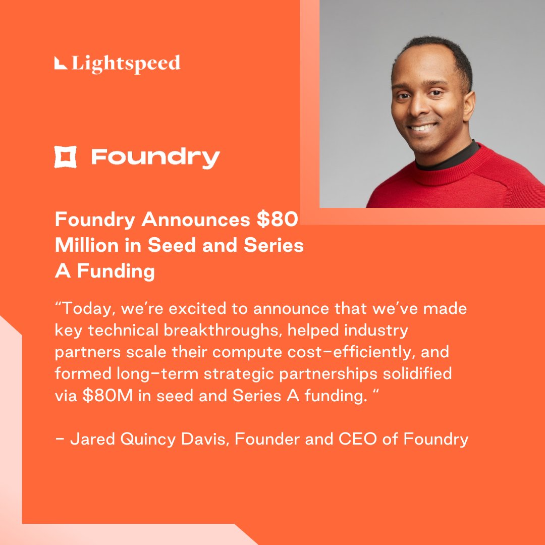 .@mlfoundry's distributed compute service simplifies AI model training with veterans from Google DeepMind and Meta. Maximizing the utility of the computing power we already have, and will produce, arrives at the perfect moment in our AI trajectory - and why we led their Series A.