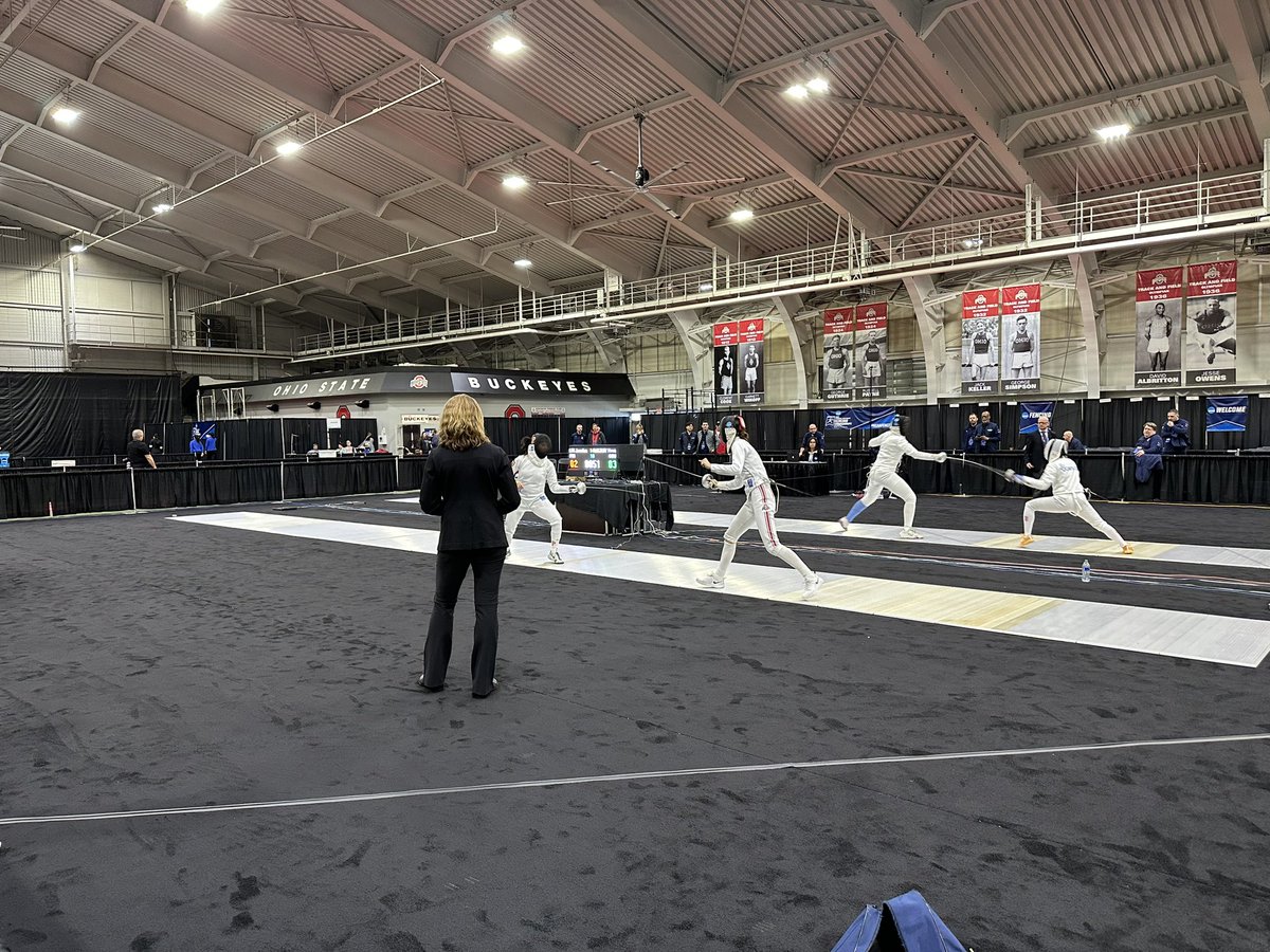 Go Buckeyes 👊🔴⚪️ @OhioStateFEN NCAA fencing championships in full swing here on campus.