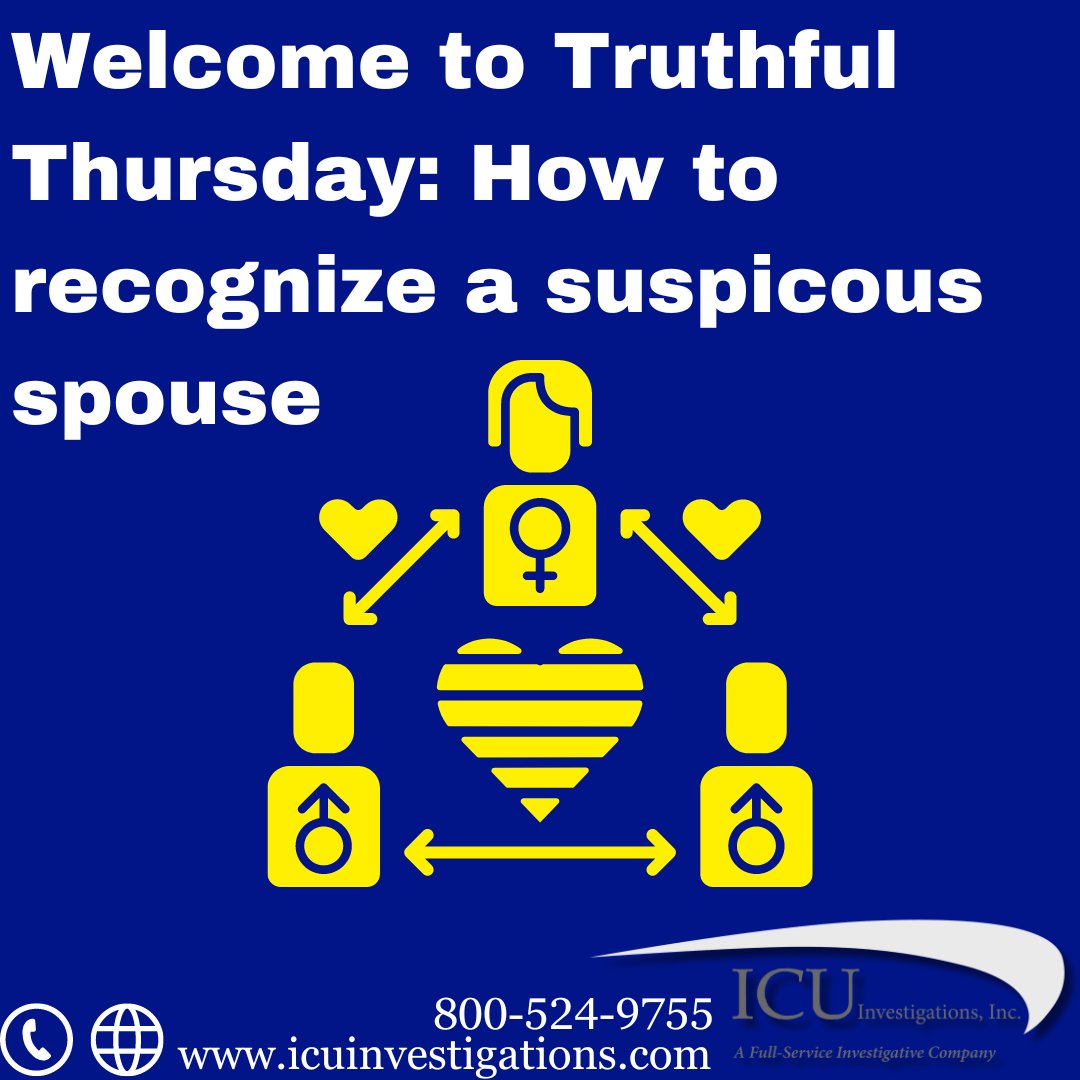 ICUinc_PI's tweet image. Dive into the nuances of detecting an unfaithful spouse with ICU Investigations. ⚖️🕵️‍♂️
*
 #financialirregularities #behaviorchanges #icu #expertise #truth #trust #behavior #change