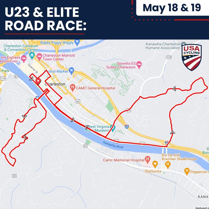 Yesterday, we joined the Charleston CVB to announce the routes for the USA Cycling Pro Road National Championships in May!! Want to know more, check out >>> charlestonwv.com/usa-cycling/.