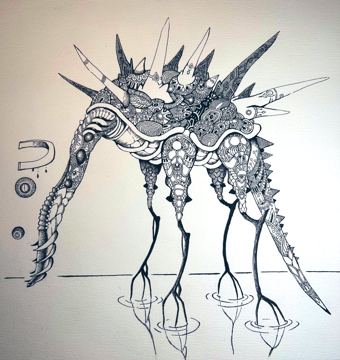 Taki_ver3's tweet photo. 亀　turtle

#ボールペン画 https://t.co/Ob5FggJUBx