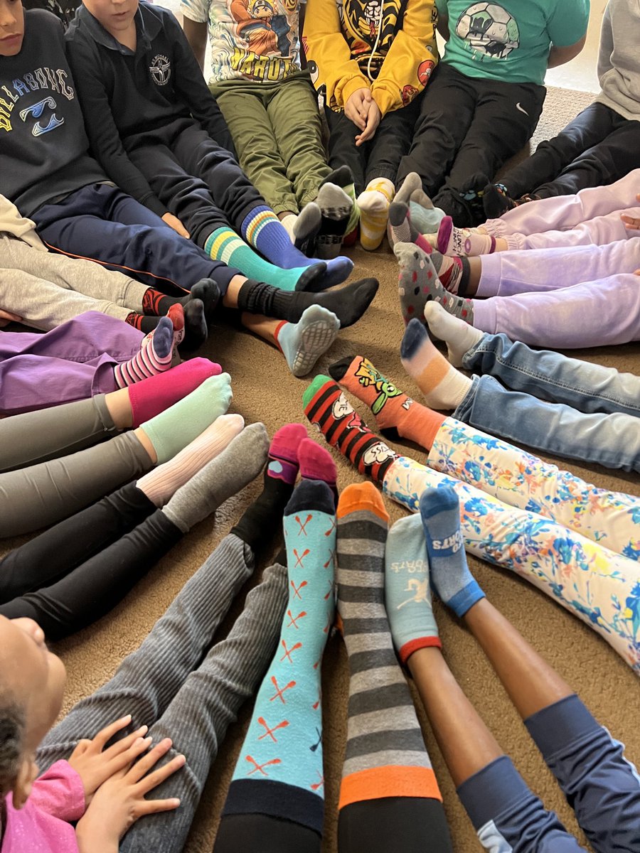 Check out these amazing colourful socks 🧦 as we raise awareness about Down Syndrome ⁦@HCDSB⁩ ⁦@StMichaelHCDSB⁩