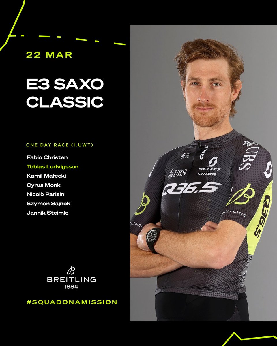 #E3SaxoClassic We are back in 🇧🇪 tomorrow as we take on the @E3SaxoClassic 👀 Here is our #SquadOnAMission for the race : #RacingTheFuture