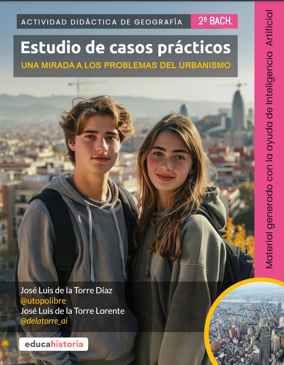 🚀 Hoy exploramos un proyecto imprescindible en la educación de Geografía Económica de 2º de Bachillerato, que aborda los desafíos urbanísticos de nuestras ciudades a través de estudios de caso. ¡Acompáñanos en este viaje educativo! 👇🧵 educahistoria.com/estudio-de-cas…