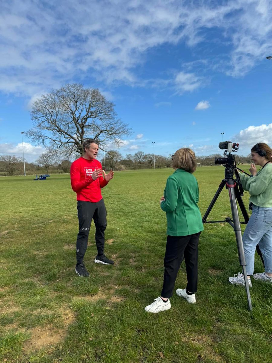 📺 Breaking news! You heard it here first… our interview with ITV Anglia will be airing at 6pm tonight. Make sure you tune in if you want to check out a snippet of the training Army Benevolent Fund East Anglia’s Liaison Officer, Simon and Two-time Olympian, James Cracknell OBE
