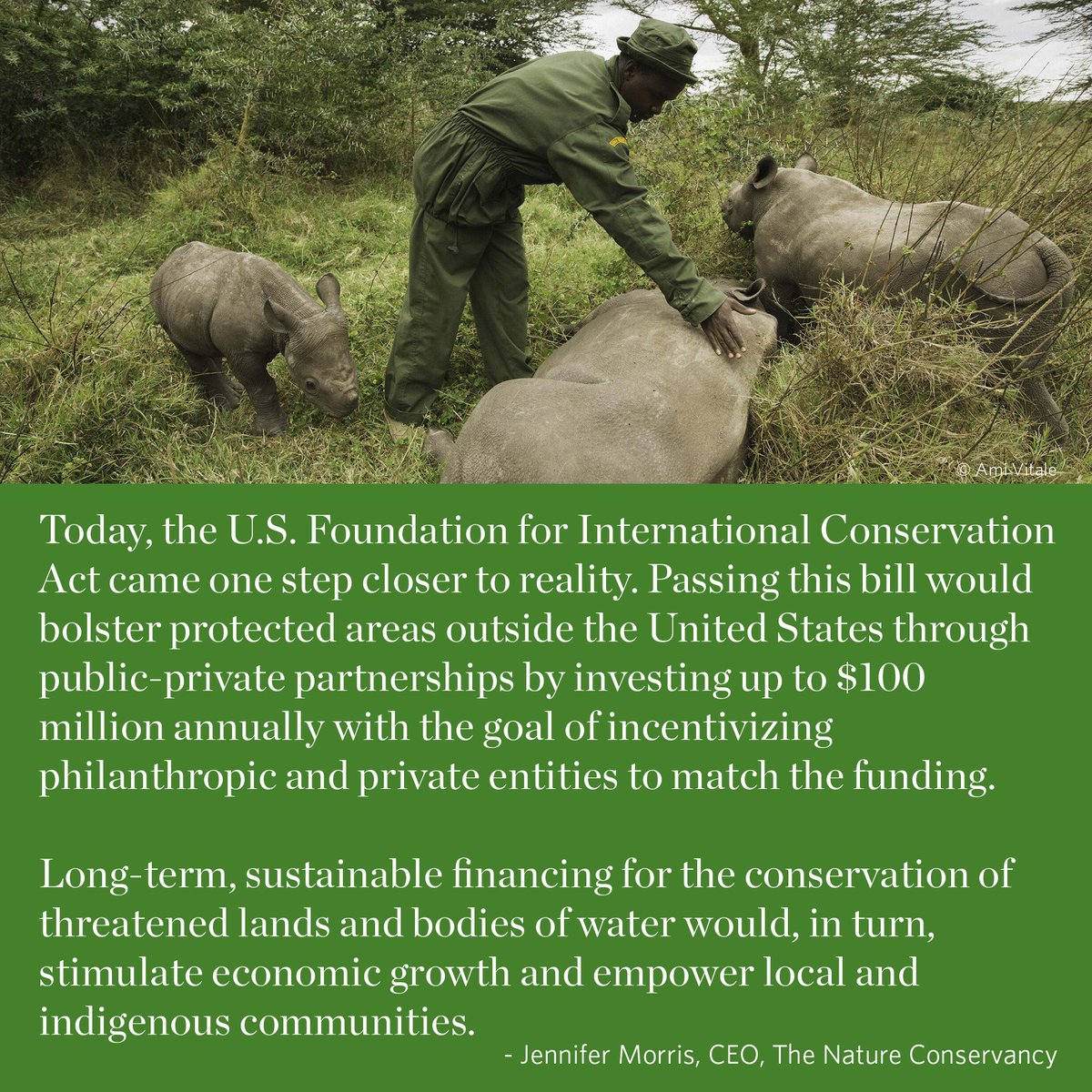 Big news! The House Foreign Affairs Committee voted today to advance the U.S. Foundation for International Conservation Act. This is an exciting step forward for protecting nature worldwide and creating a safer and more secure planet for all. 🌍foreignaffairs.house.gov/press-release/…