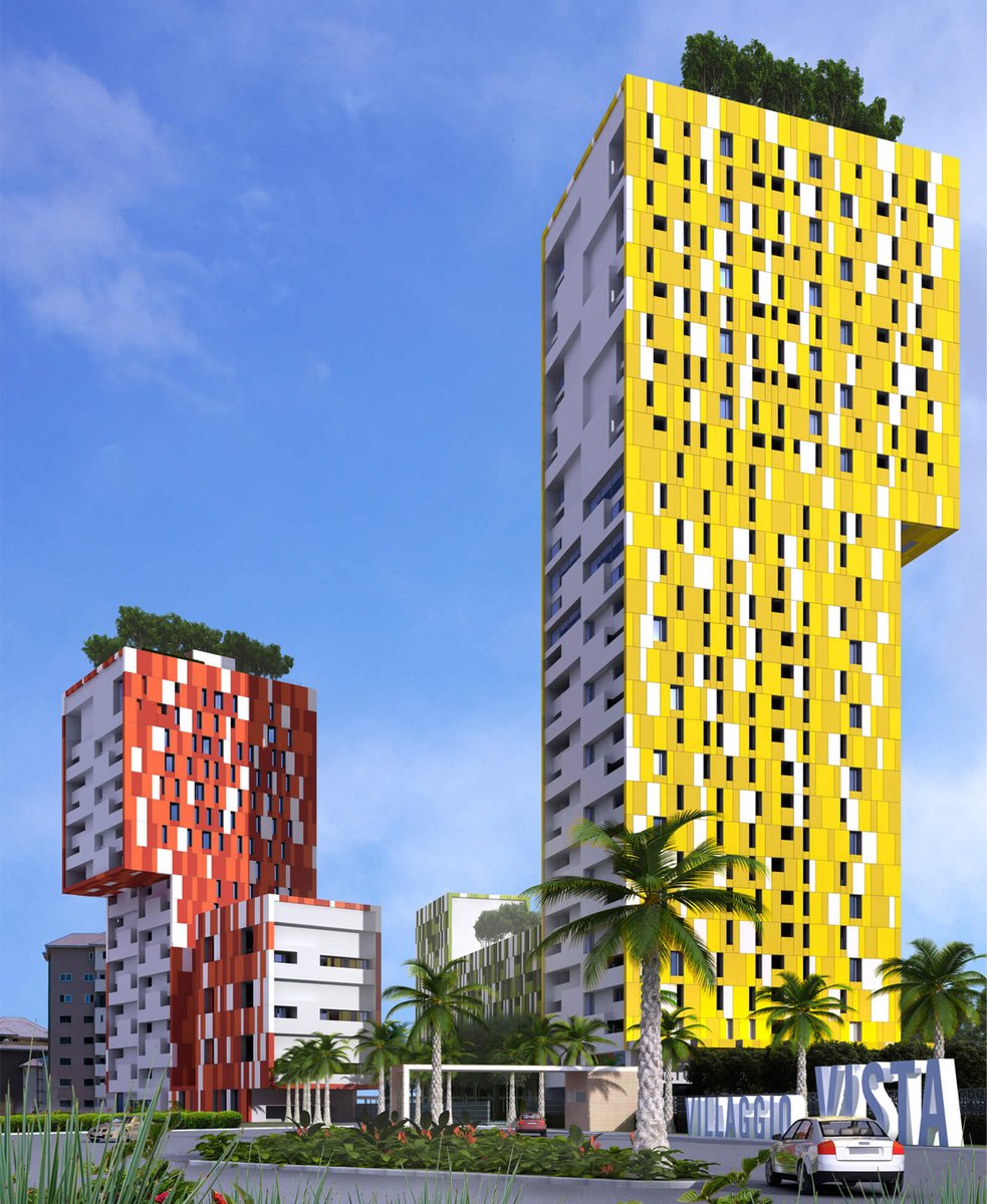 Ghana's Villagio Vista apartments, painted to pay homage to Ghana's famous kente cloth, are Africa's most colourful highrise flats, and worth a salute on today's International Colour Day.