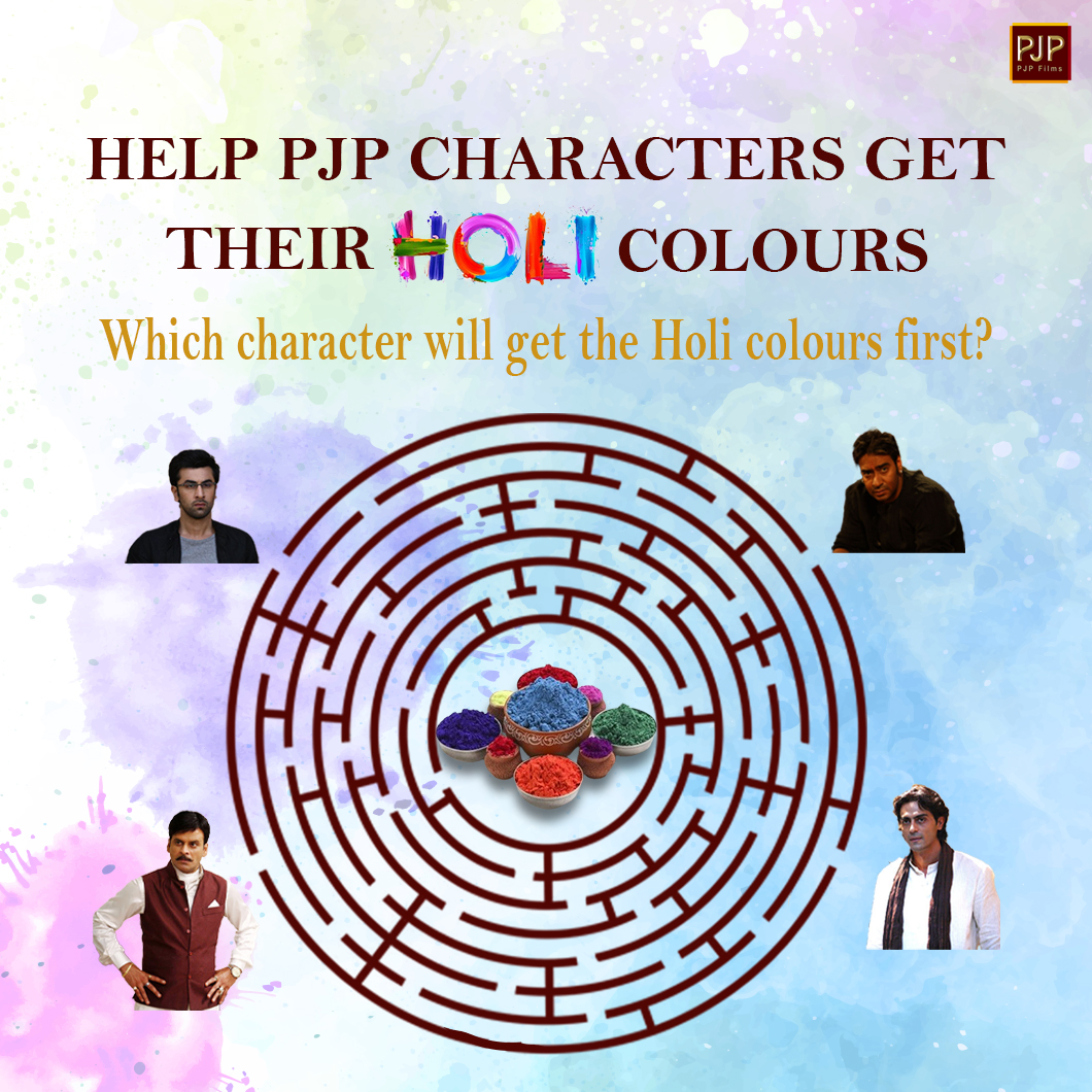 Kaunse kirdaar par #holi ka rang sabse pehle chadhega?

#PJPfilms #prakashjha #prakashjhaproductions #bollywood #movies #entertainment #puzzle #HoliSpecial