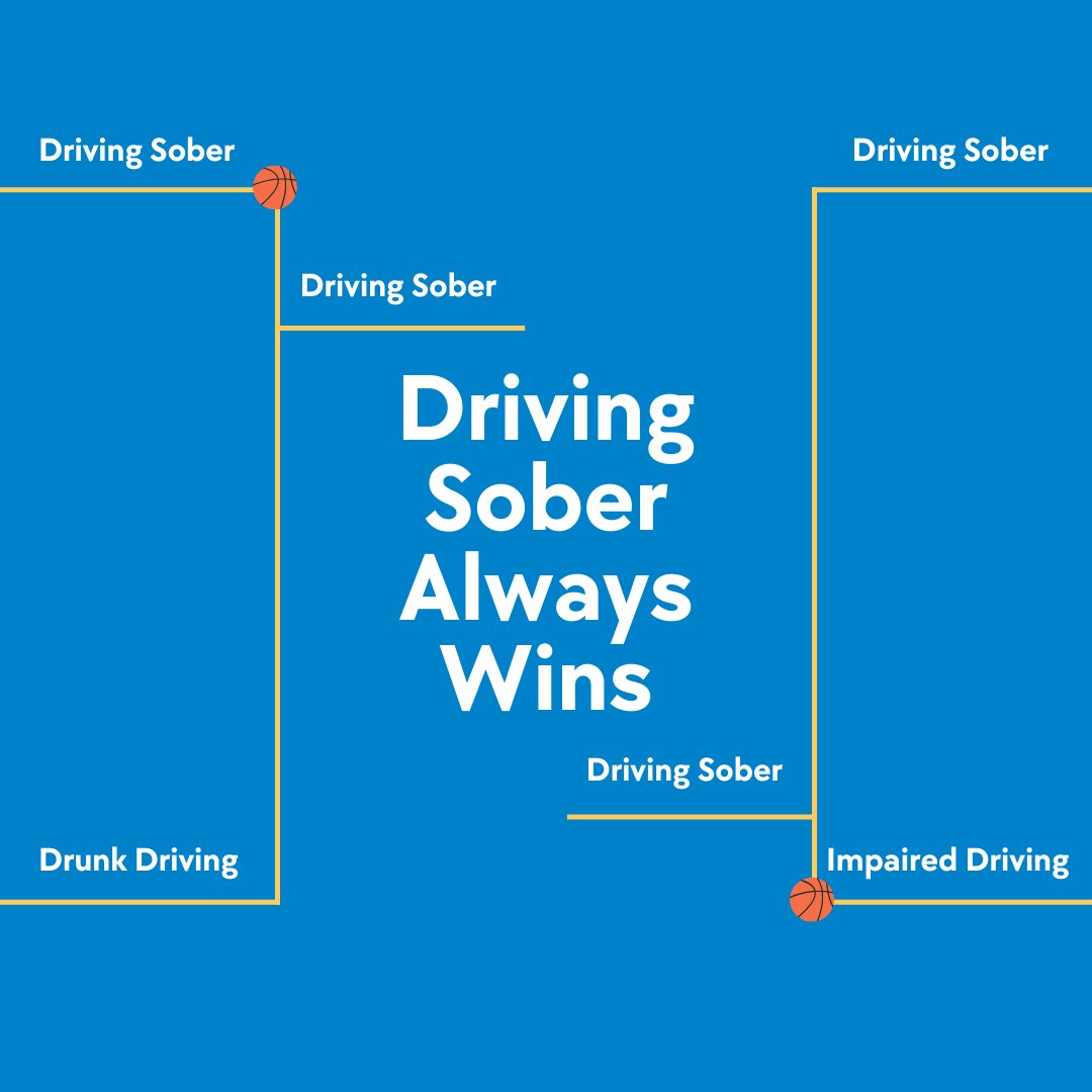 Sober driving is a slam dunk! 🏀🙌 #MarchMadness