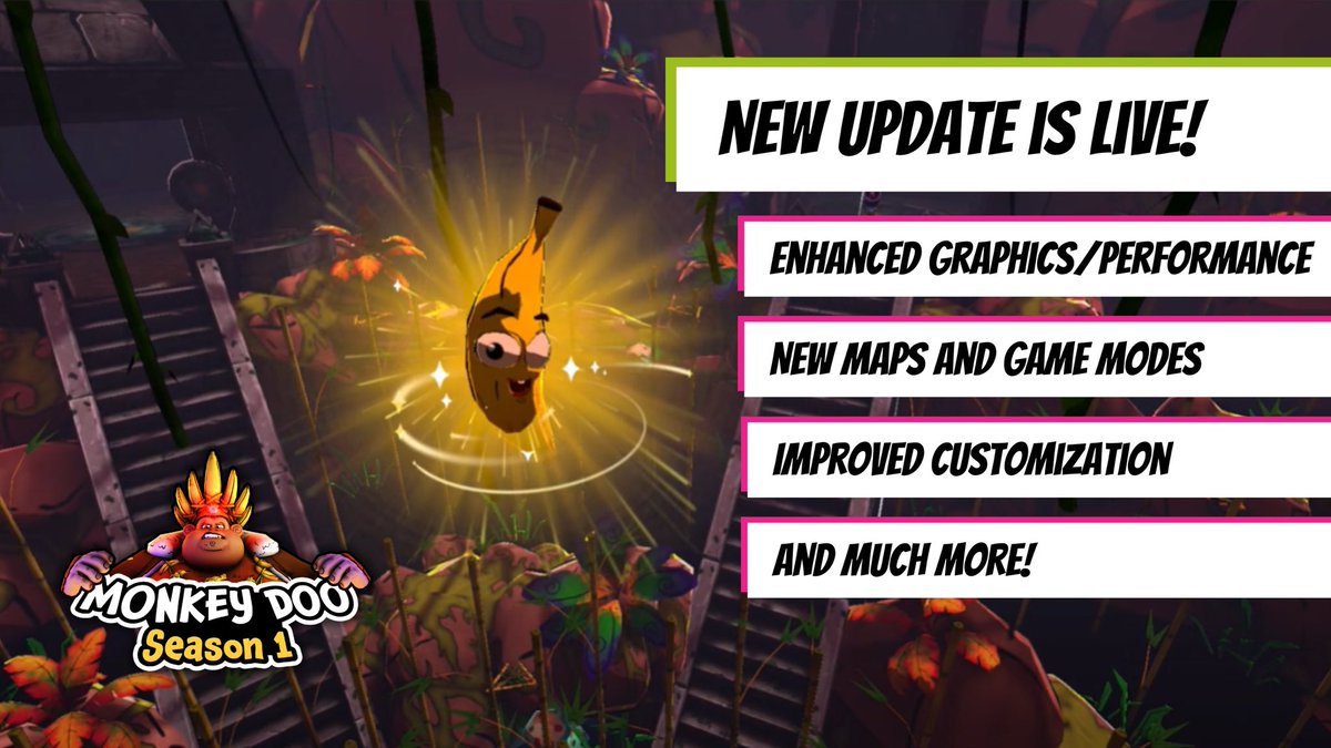 In case you missed it, Monkey Doo is now live on the Meta store. This launch includes better graphics, new maps, new game modes, new customizations, and more!
#freevrgames #monkeydoovr #vr #quest2 #quest3 #virtualreality