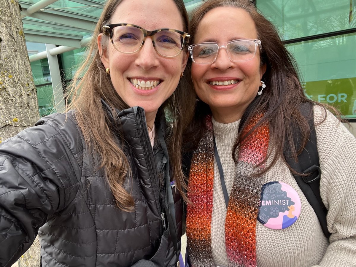 At #SIGCSE2024 with @misrael09 proudly sporting my #STEMinist #AIICE button.@CisforCarla I picked an extra one for my fave #STEMinist 😊🤎 @SIGCSE_TS @IdentityInCS