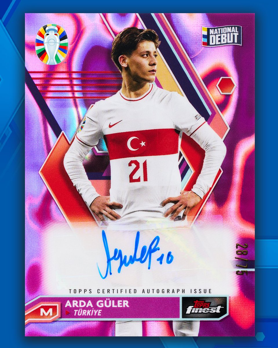 Topps Finest Road to UEFA EURO 2024™ is coming to Topps.com TOMMOROW!