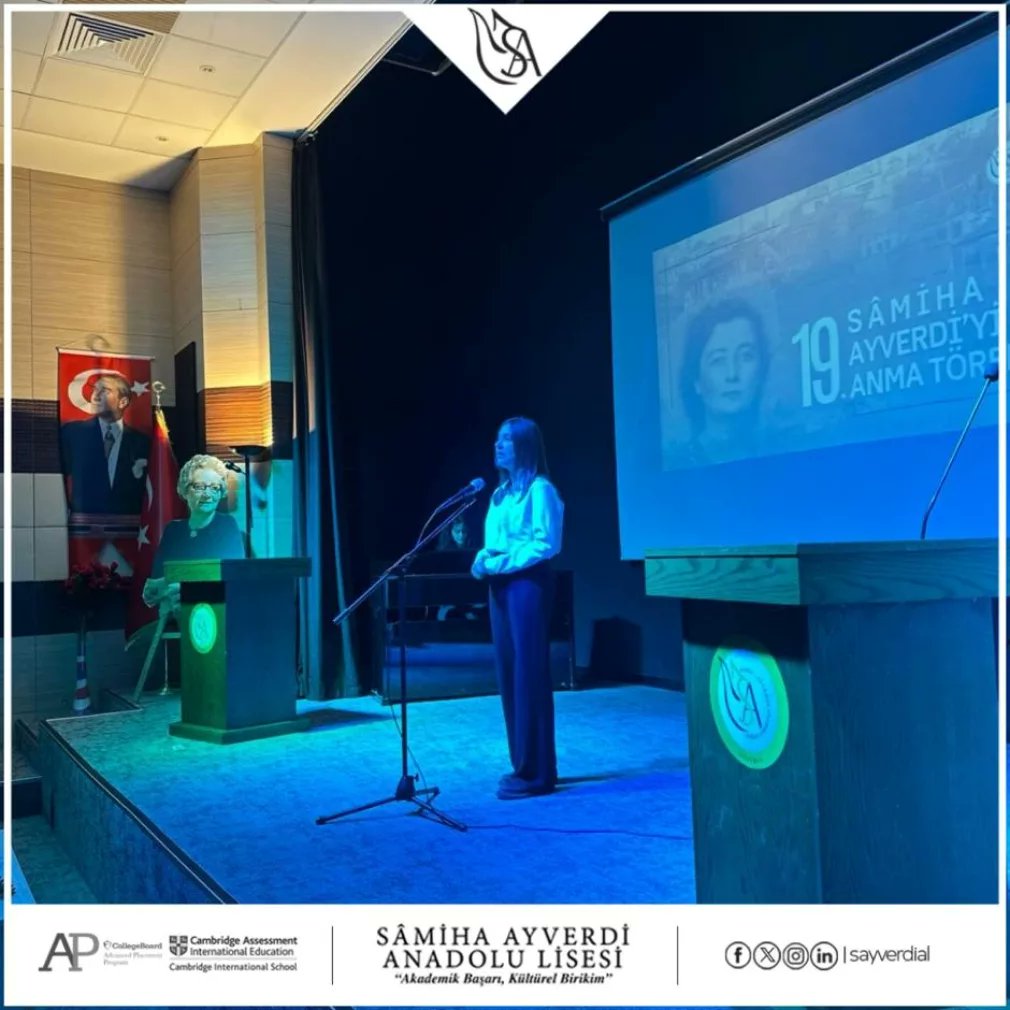 Sâmiha Ayverdi Anadolu Lisesi olarak bu yıl 19.sunu gerçekleştirdiğimiz "Sâmiha Ayverdi'yi Anma Töreni" ile mütefekkir ve mutasavvuf yazar Sâmiha Ayverdi'yi aramızdan ayrılışının 31. yıl dönümünde bir kez daha andık.