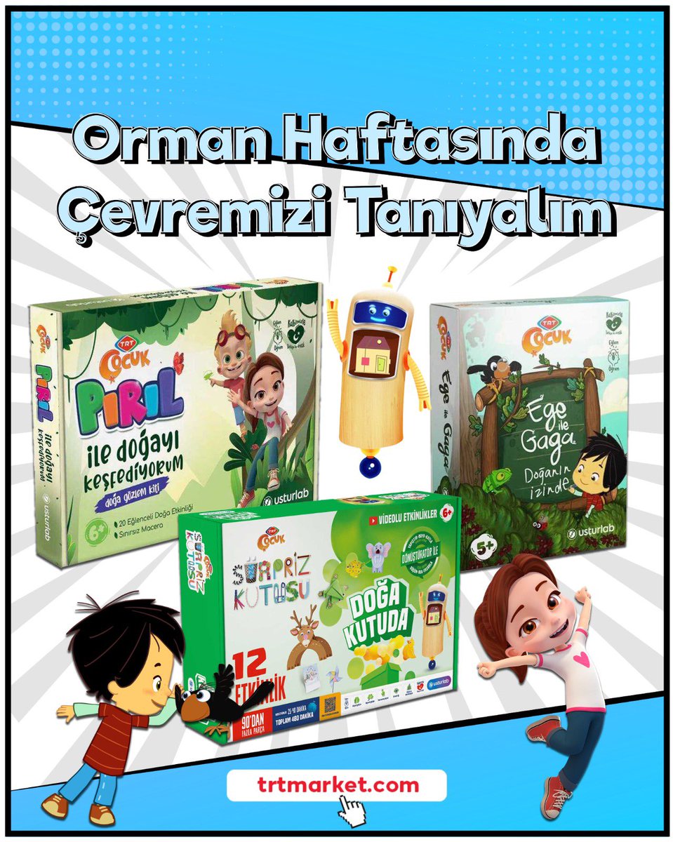 Çocuklara çevre bilincini aşılayan, çevremizi tanımalarını sağlayan kutu oyunları TRT Market’te. Orman Haftası’nda çevremizle ilgili birbirinden farklı ve eğlenceli kutu oyunlara ulaşmak için🏞️🌳🪴 📍trtmarket.com TRT’de sevdiğin ne varsa…