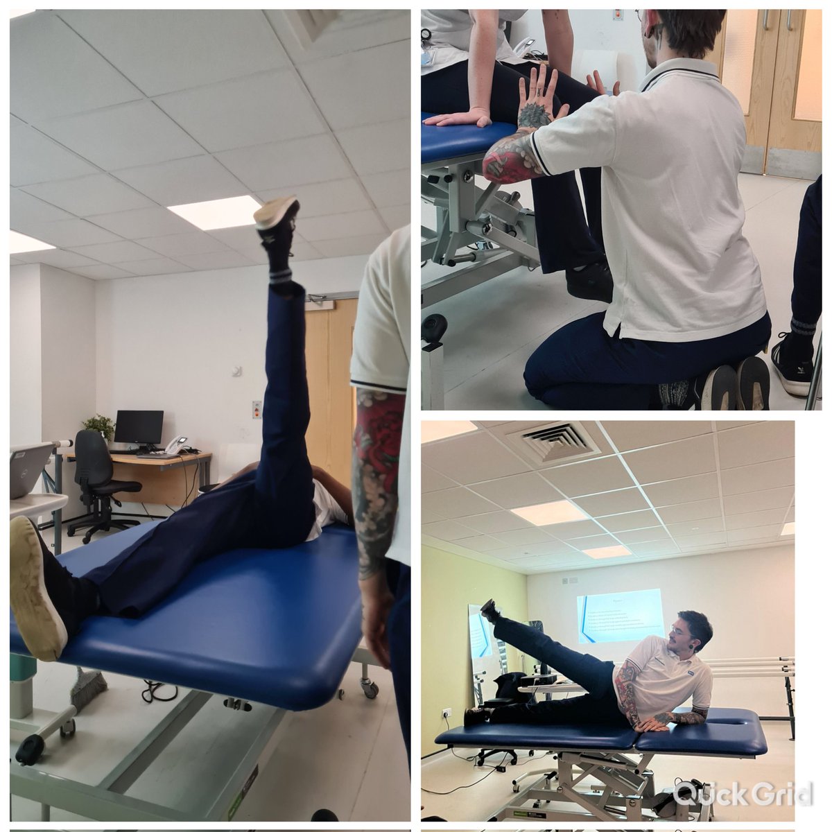 Today's in-service on ROM and strength was very interactive. Thank you, Felix! And some of our physios were showing off how flexible they are 😲 @SCO__OT @SCOPhysio @NCAlliance_NHS #physio #occupationaltherapist #learning #strength #ROM