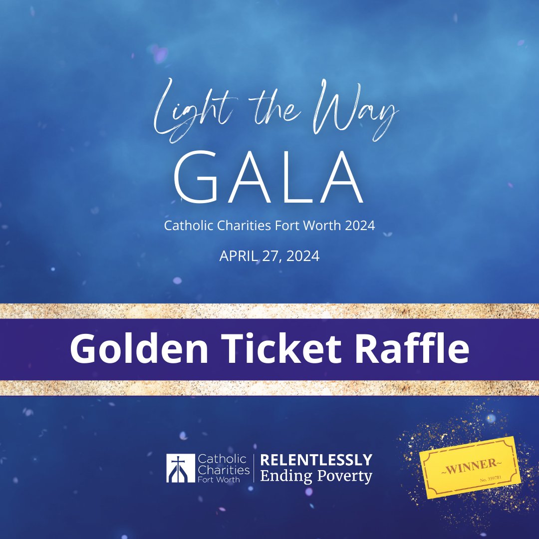 Purchase a Golden Ticket to be entered to win one of our EXCLUSIVE, one-of-a-kind auction items! See something you like? Click here to grab as many tickets as you and your family and friends need! ow.ly/AekU50QYTPF #RelentlesslyEndingPoverty #LightTheWayGala