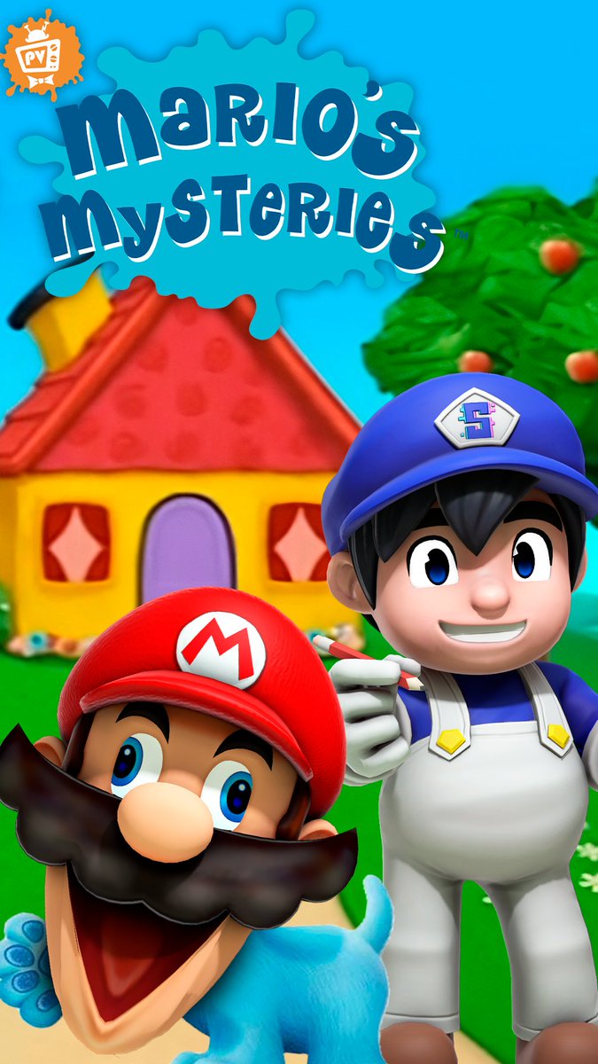 PUZZLEVISION PRESENTS 📺... MARIO'S MYSTERIES ~ Set to premiere March 23rd ~ Follow the adventure of B̶l̶u̶e̶ Mario and their owner s̶t̶e̶v̶e̶ SMG4 as they follow clues to find the missing spaghetti 🍝