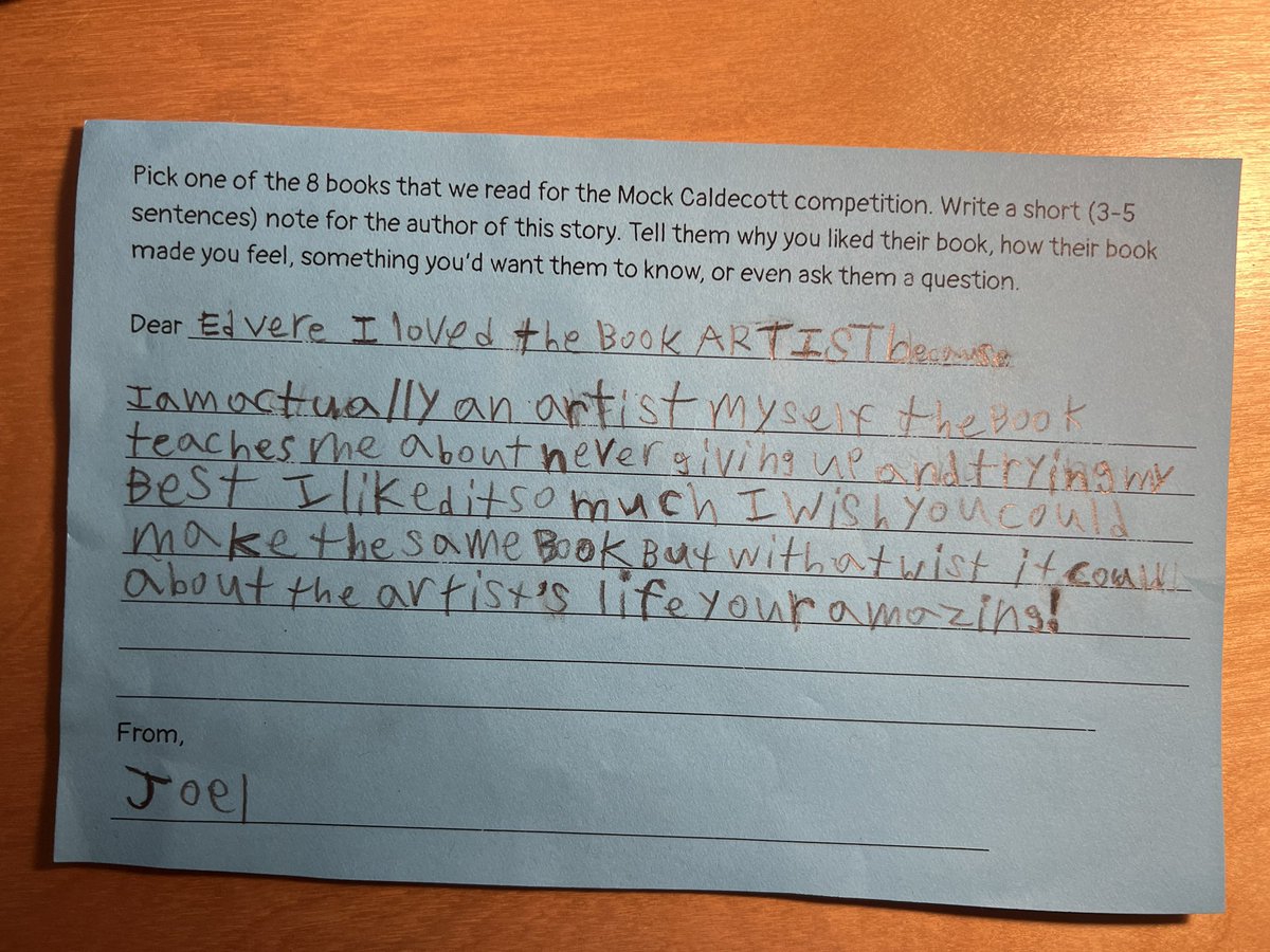 ‘I am actually an artist myself… I liked it so much I wish you could make the same book BUT WITH A TWIST’ More chastening editorial direction. This time from Joel. These kids don’t mess about.