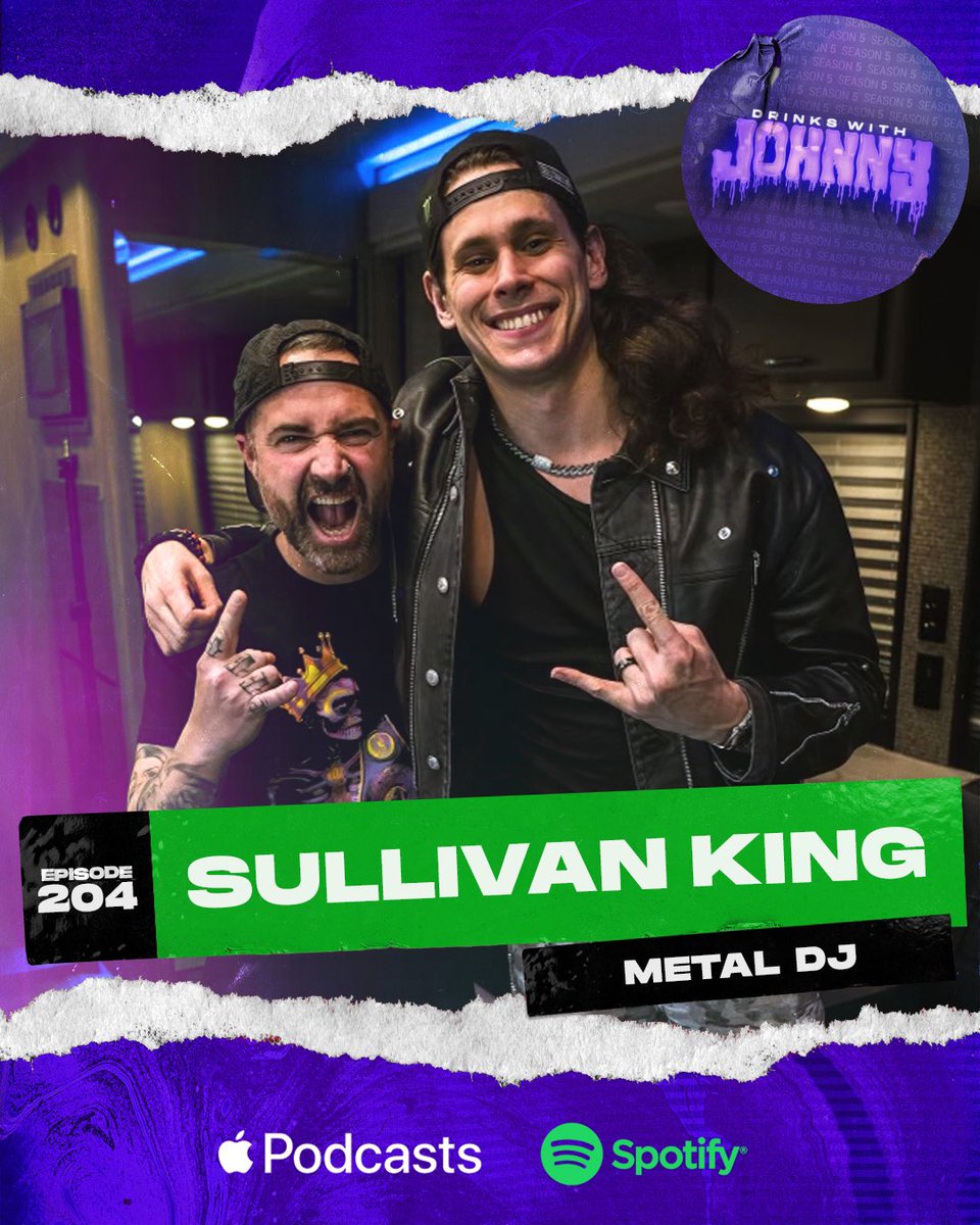 Don’t Miss the latest episode of #DWJ with our new friend @SullivanKing streaming everywhere you get your #podcast snd on the #youtube channel. Hear more about life on the road and the life of a dubstep dj on tour with @TheOfficialA7X youtu.be/QdnBT-apeJY?si…
