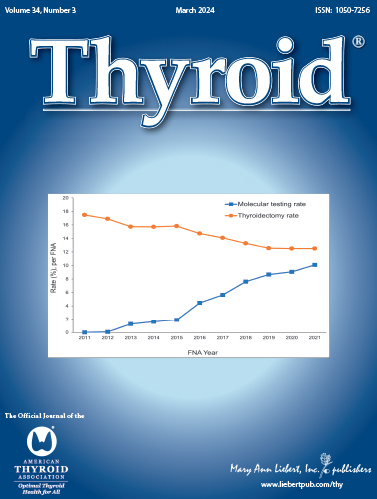 The March issue of @ThyroidJournal is now available online! Check out this months Commentaries, Reviews & Scholarly Dialogs, Original Studies and more. ow.ly/JT6050QYO6N @amthyroidassn #ThyroidJournal #endotwitter #medtwitter