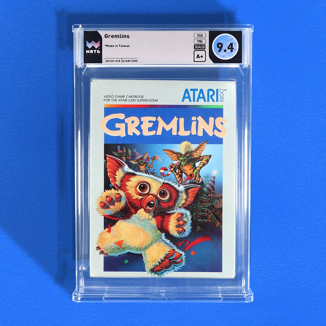 The rules are simple: no water, sunlight, or food after midnight. Break any of these and say goodbye to your Mogwai and hello to something… a little more sinister. Coded in 1984, the Gremlins are the star of Atari’s final 5200 game, sent to production after the console was
