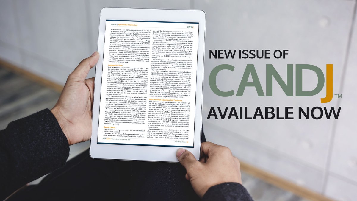 The newest issue of CANDJ is available to read now! candjournal.ca/index.php/cand… In this issue, @drmariannet introduces the first issue of 2024, new research on vitamin C in cancer care, an exploration of the Mediterranean diet through a cultural lens & more! @naturopathicdrs