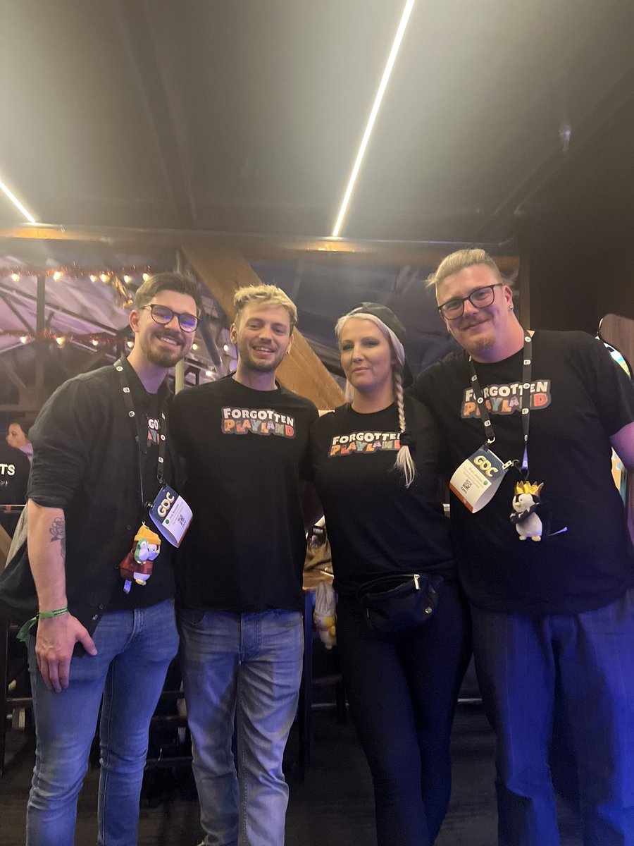 New team, who dis?

I am OVER THE MOON 🌙 excited to announce that I’ve joined the <a href="/ForgotPlayland/">Forgotten Playland - Wishlist on Steam</a> team as Marketing Director! 

Getting to meet and chat with @_Brum_ <a href="/Cryptic_Jones/">CrypticJones</a>, Jake &amp; <a href="/Marco_Merit/">Marco</a> irl and talking about their passion for bringing web3 gaming mainstream by