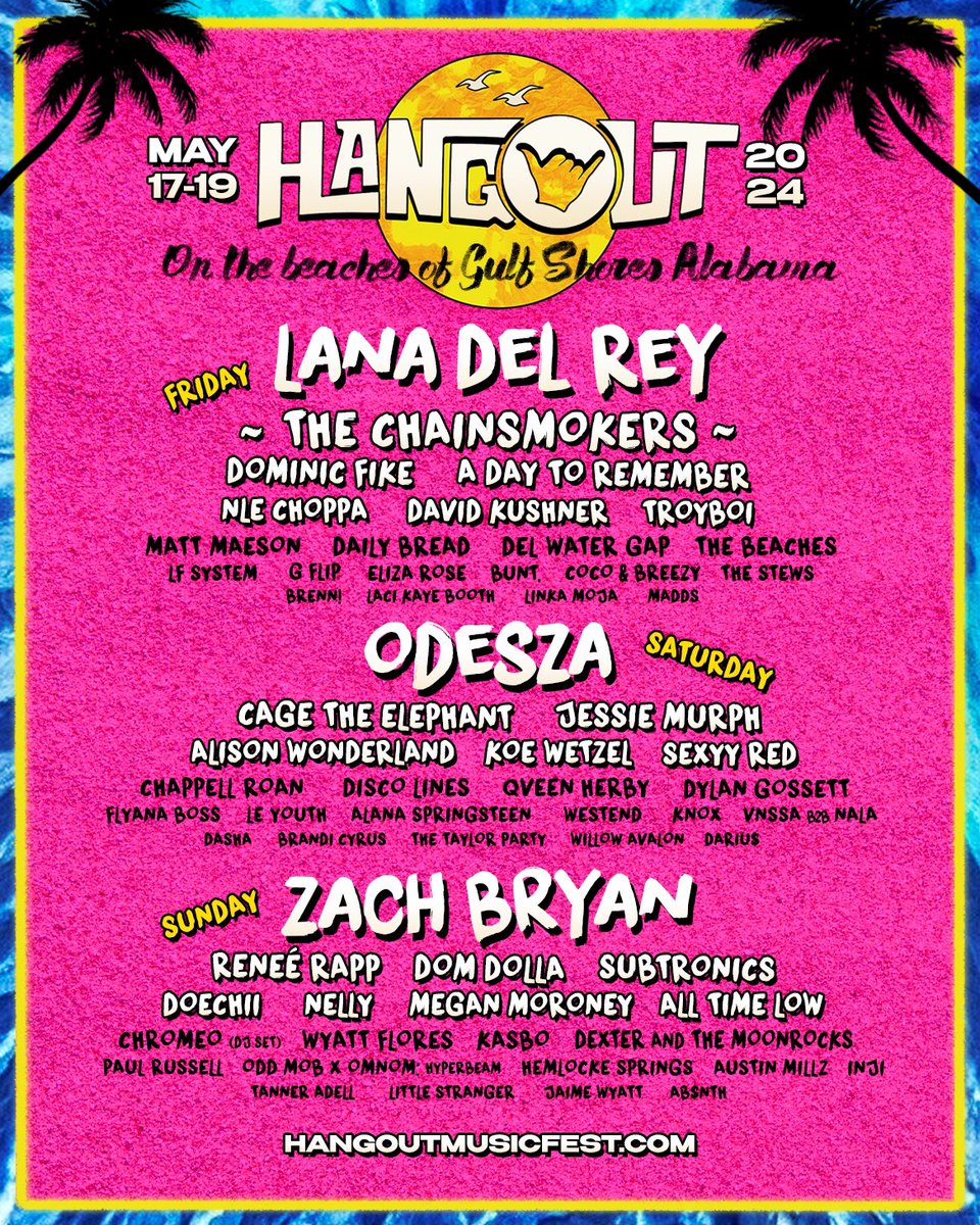 Hangout Fest lineup