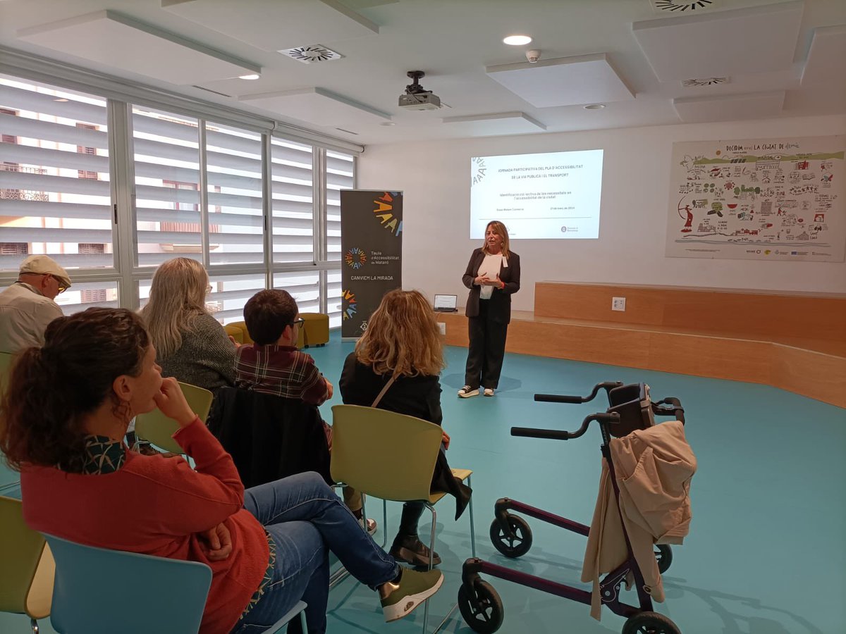 LauraSeijo7's tweet photo. Jornada participativa per l’elaboració del Pla d’accessibilitat de la via pública  i el transport de #Mataro. Treballem plegades per una ciutat totalment accessible i inclusiva. @MataroCuida #MataroCiutatCuidadora https://t.co/HhOO1TEhCG