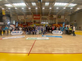 Clôture du championnat de France de Basket Ball @unss excellence lycées garçons, accueilli à Saint-Vallier du 18 au 22 mars avec une finale passionnante !!! Bravo aux joueurs, aux organisateurs et au lycée Henri Laurens pour sa mobilisation... dont l'équipe se classe 3ème ! 👏