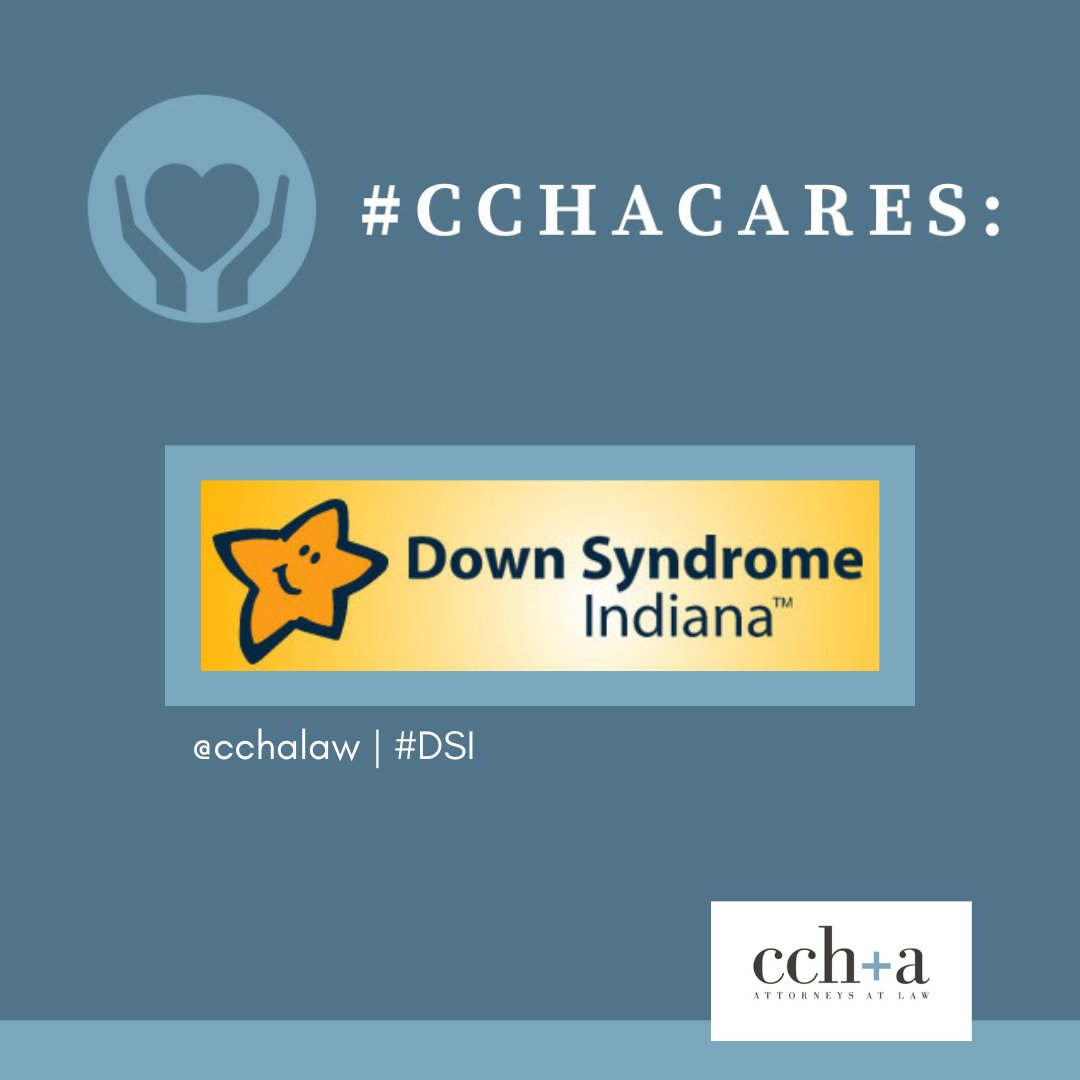 At #CCHALaw, we're proud to spotlight organizations making a difference. Today is World Down Syndrome Day, and we're thrilled to shine a spotlight on the organization @dsindiana. #CCHACares 💙 Explore DSI's commitment to fostering inclusivity here: cchalaw.com/our-news/cchac…. 🔗