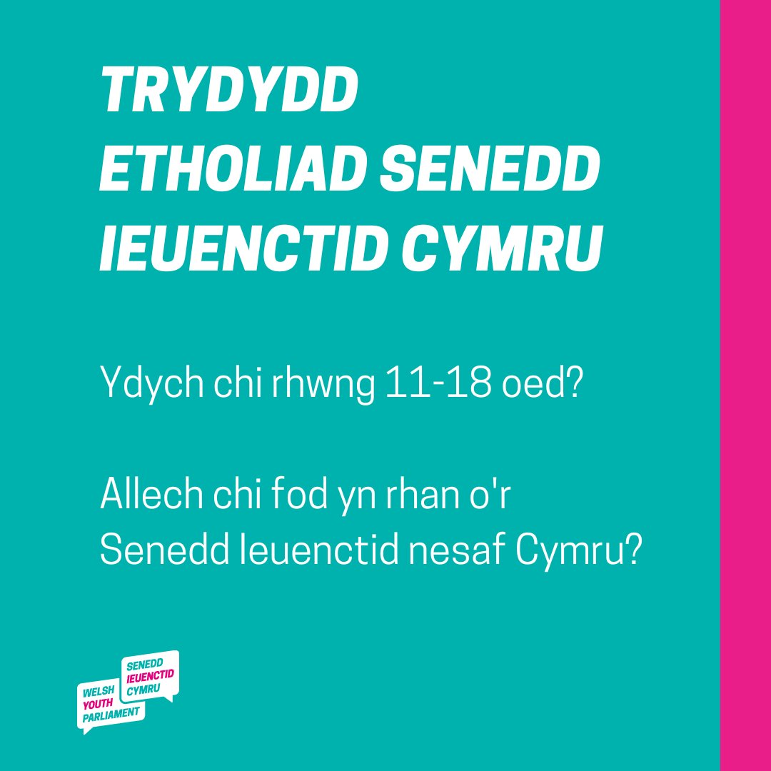 Tachwedd 2024 fydd trydydd Etholiad Senedd Ieuenctid Cymru! Fyddwch chi'n un o'r ymgeiswyr?🗳️