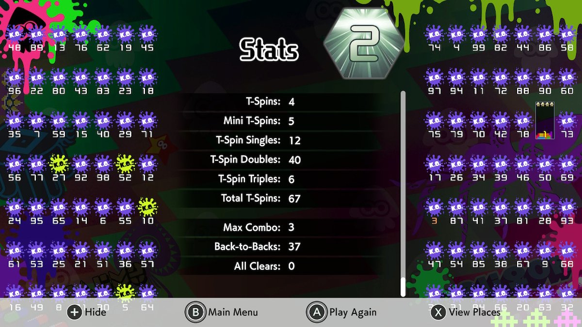 tullydx's tweet photo. NEW PB 67 TSPINS #Tetris99 #Tetris #NintendoSwitch https://t.co/Li5mE8qQjf