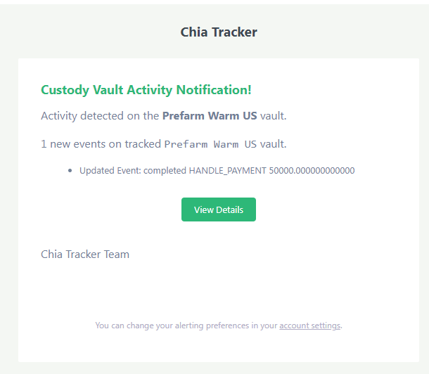 Chia Prefarm Movement