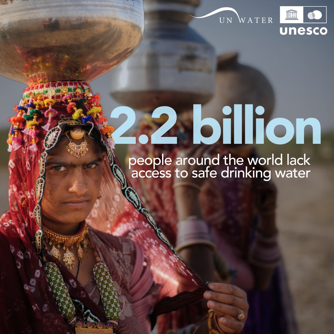 Water is one of the world´s most precious resources. Yet, 2.2 billion people globally lack access to safe drinking water. Join @UNESCO in calling for sustainable action to ensure everyone’s access to clean water once and for all. unesco.org/reports/wwdr/e… #WorldWaterReport
