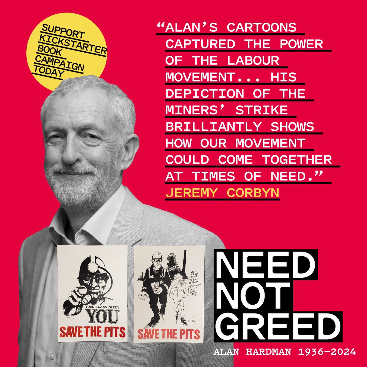 Alan Hardman is one of Britain’s greatest unsung political cartoonists. With your support, we can create a book that honours his enduring legacy. Support @bluecoatpress’s kickstarter campaign for Alan’s book — ‘Need not Greed’ — here: 1854.photo/NeedNotGreed