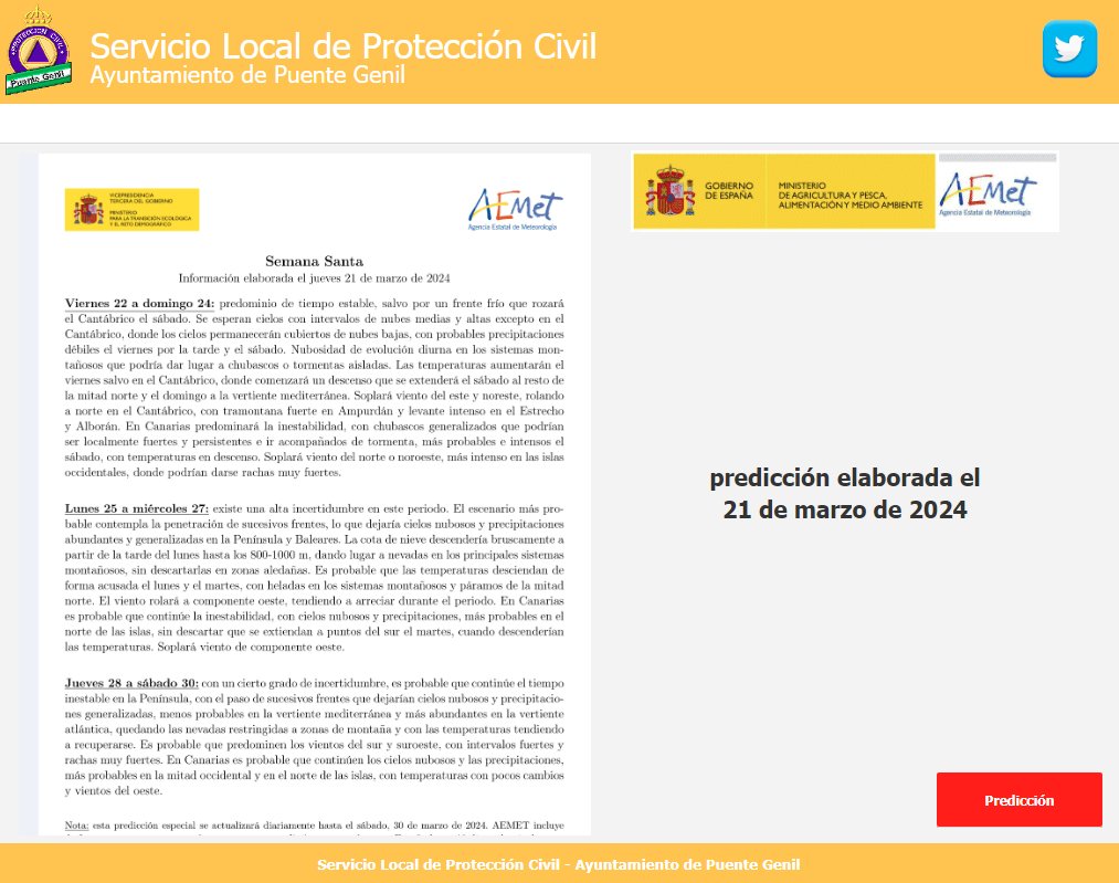Servicio de Protección Civil tweet media