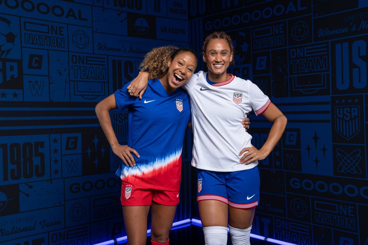 Who are you planning to rep this year? 🤍💙 Drop a comment and follow the link to the official US Soccer Store to buy your player jersey! store.ussoccer.com/collections/20… #uswnt #uswntplayers #uswntpa